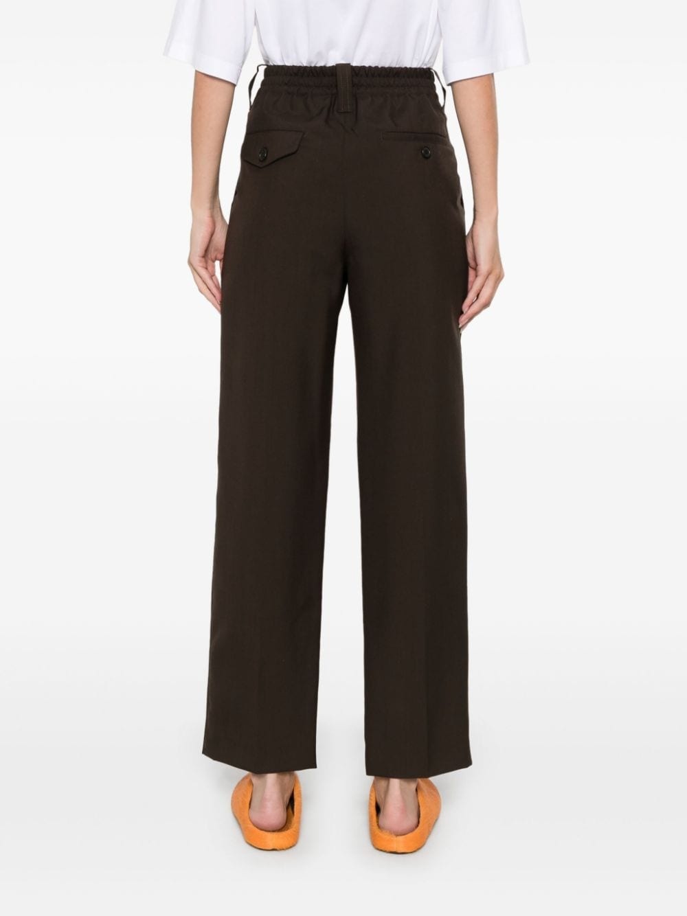 pleat-detail trousers - 4