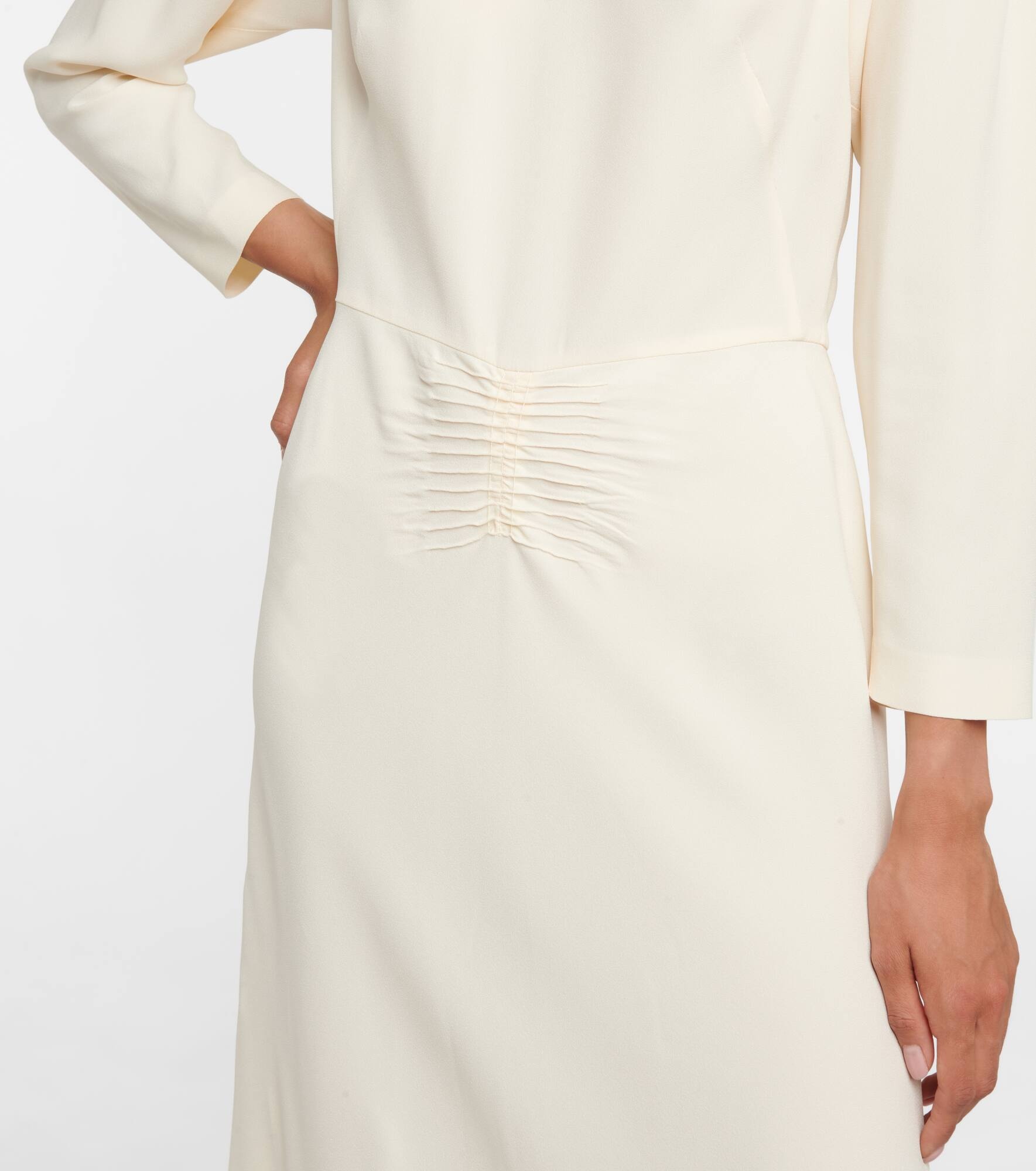 Long-sleeved midi dress - 5