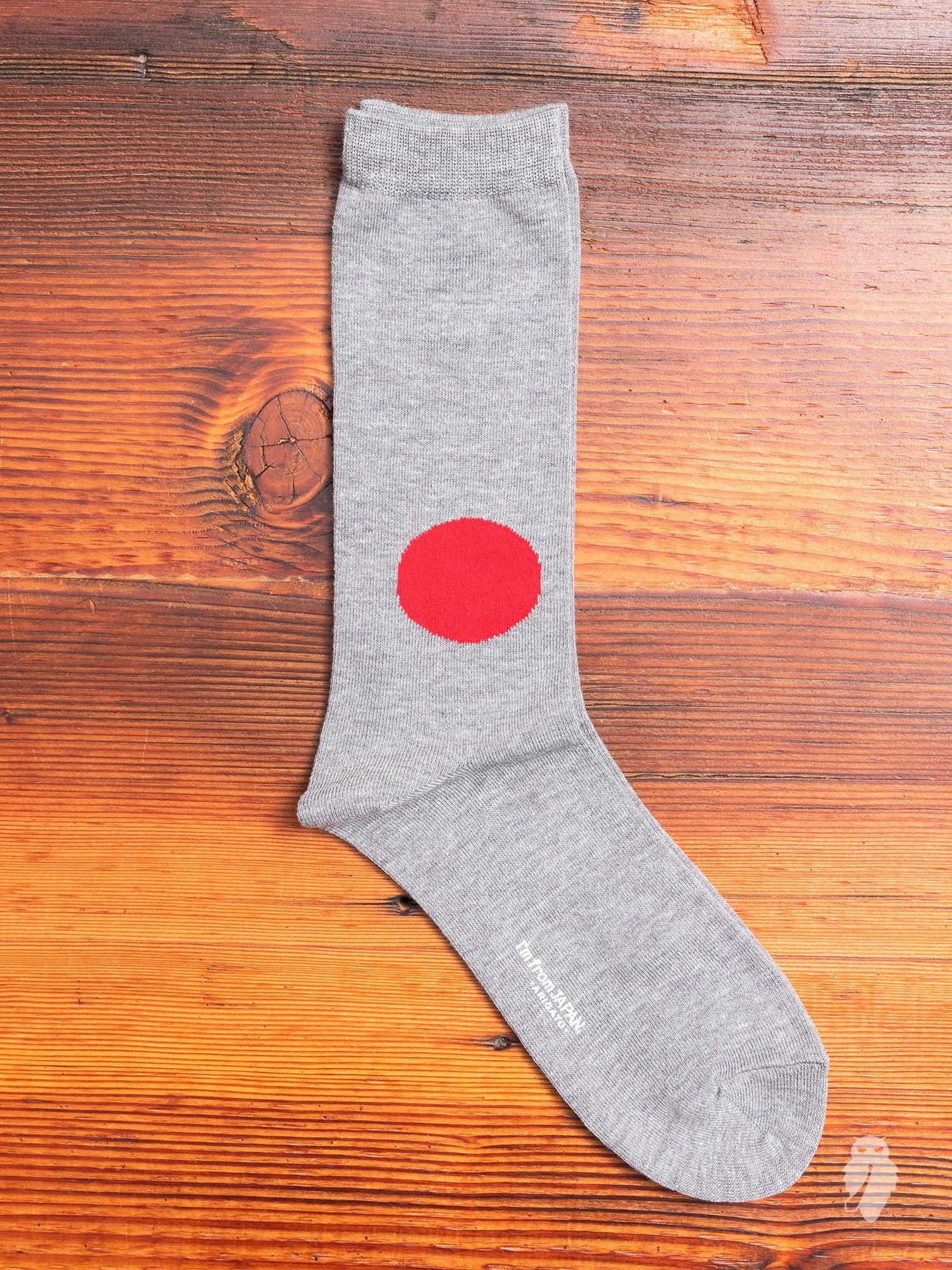 Japanese Flag Socks in Charcoal - 2