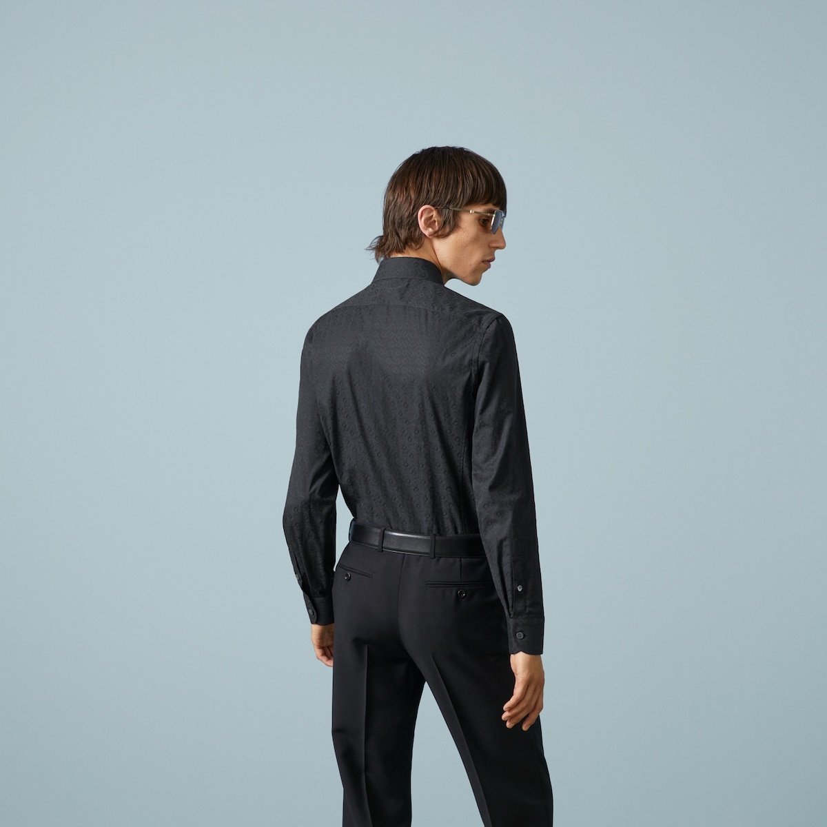 Horsebit cotton jacquard shirt - 6