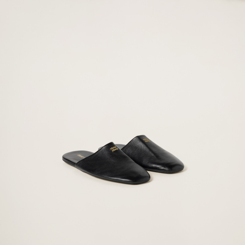 Leather slippers - 1