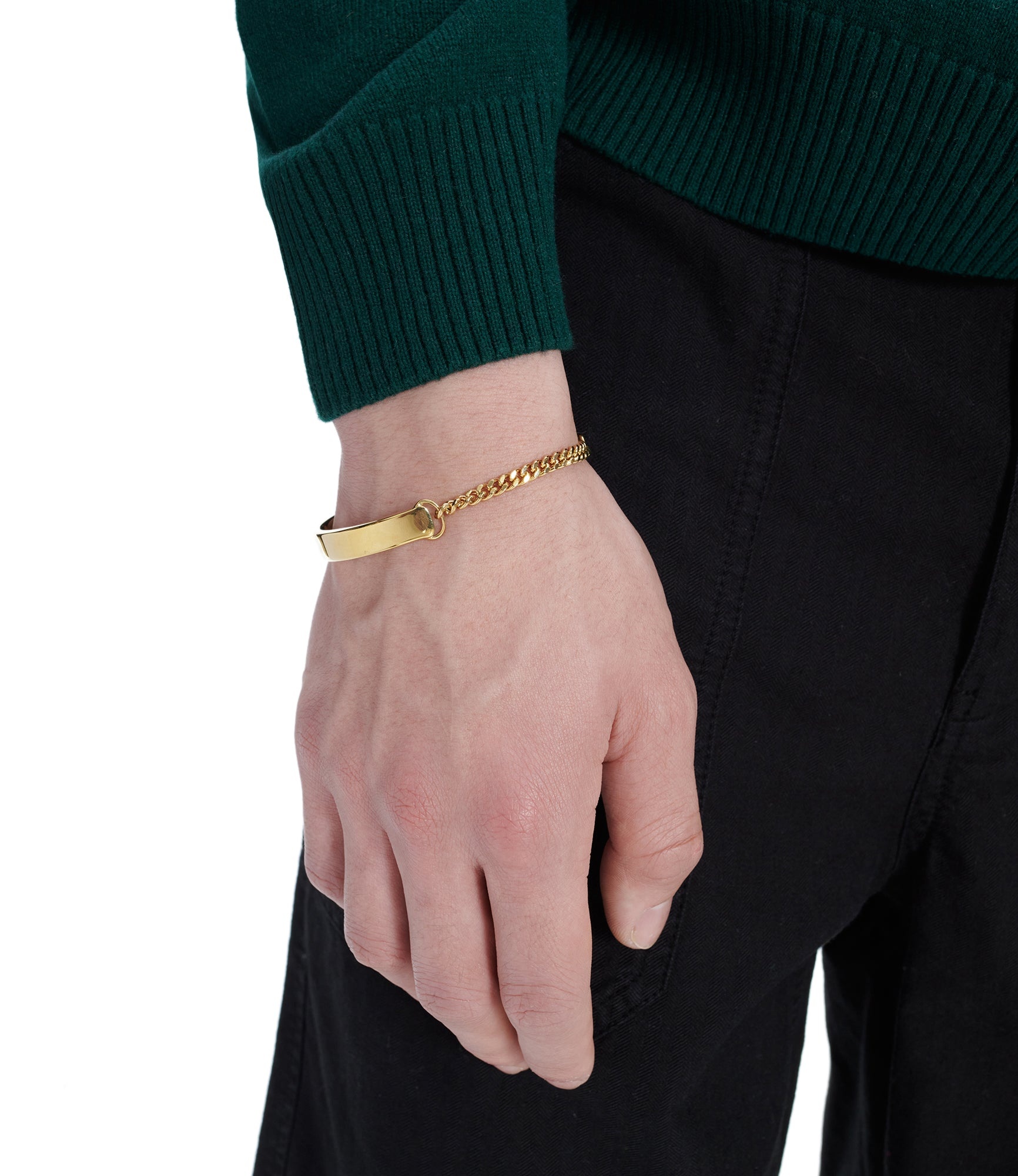 Darwin thin curb chain bracelet - 3
