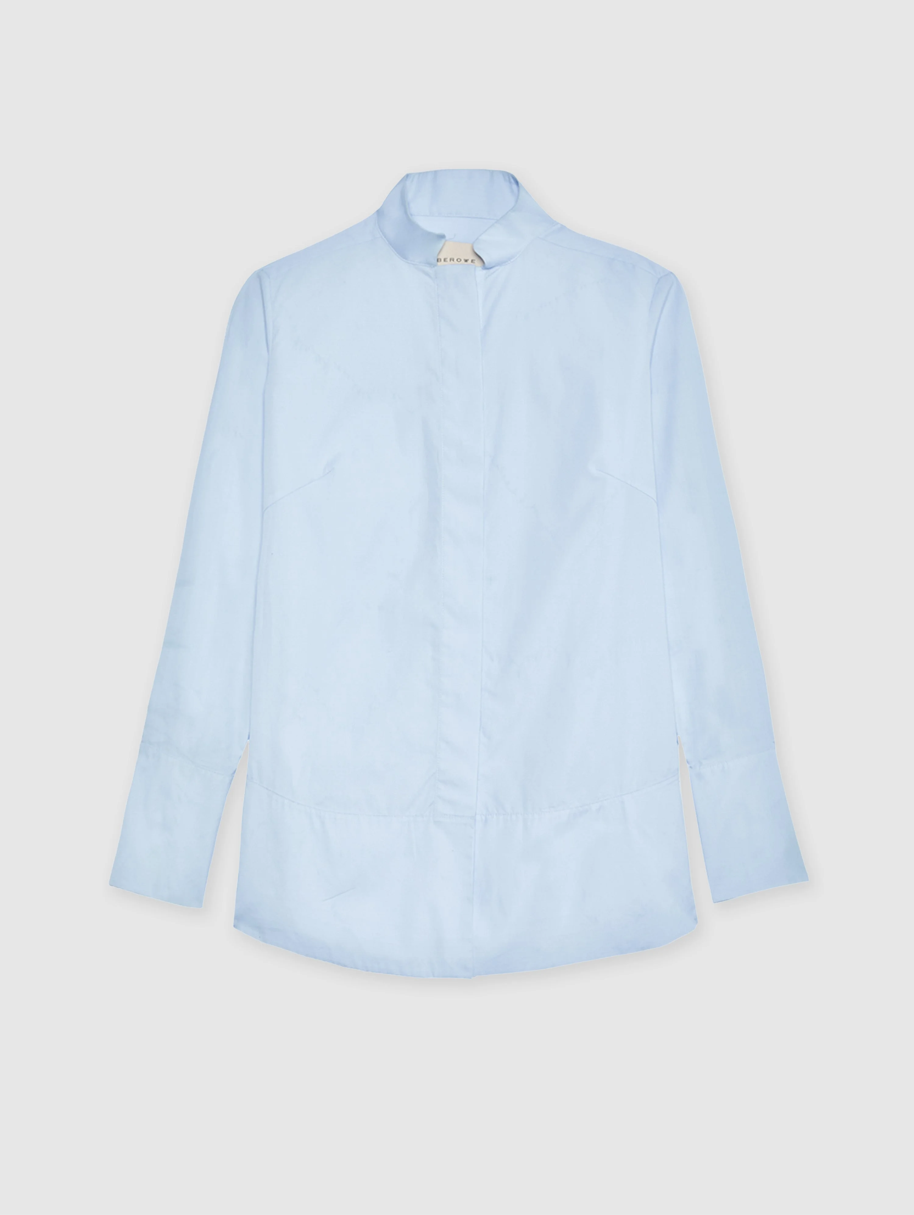 PALE BLUE NEHRU SIGNATURE SHIRT - 1