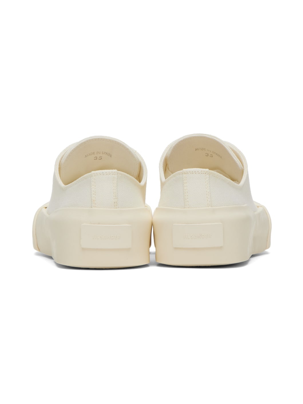 White Embossed Sneakers - 2