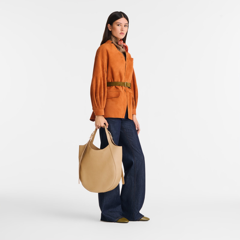 Longchamp Le Foulonné XL Tote bag Biscuit - Leather outlook