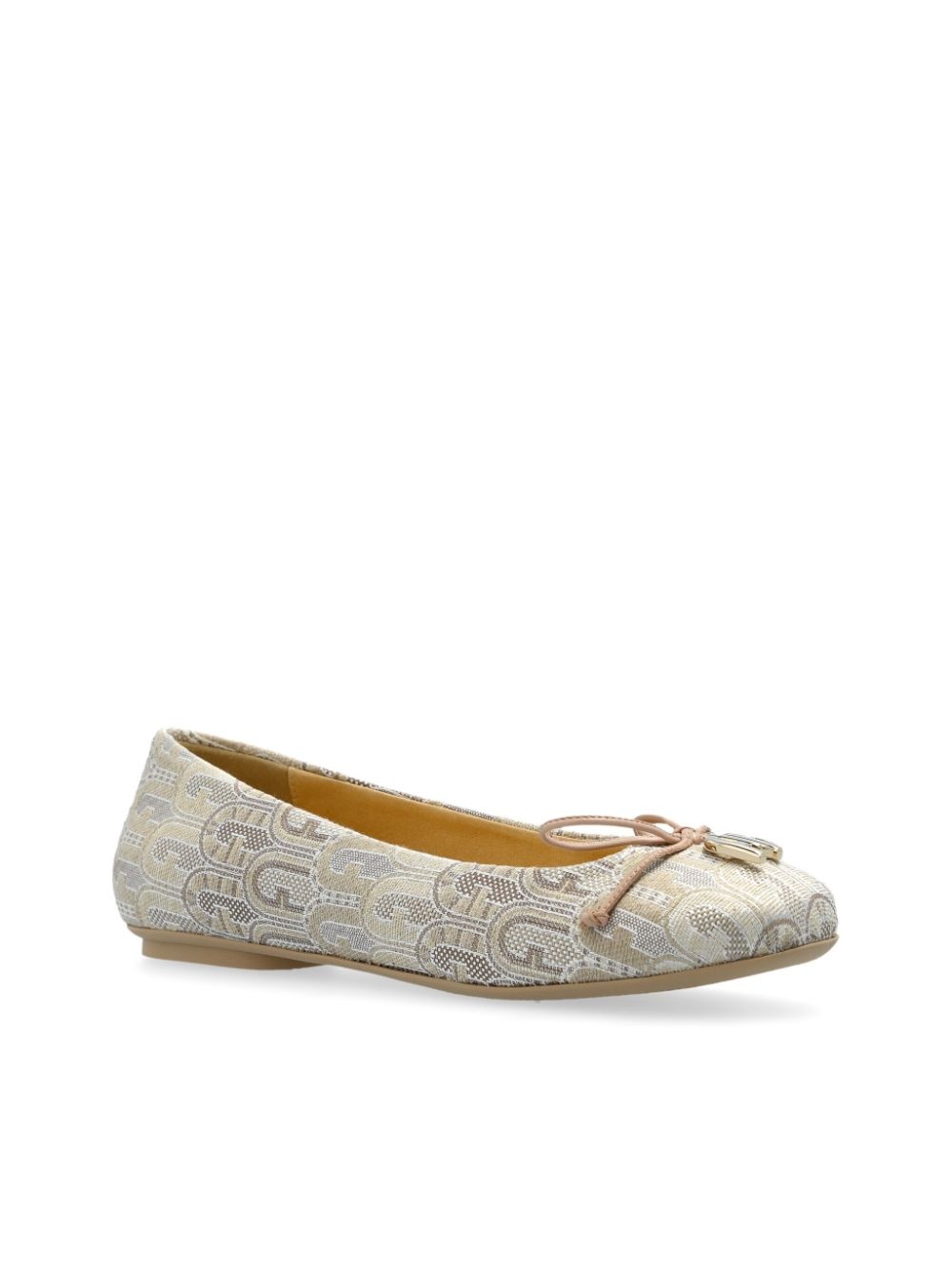 logo-jacquard ballet flats - 4