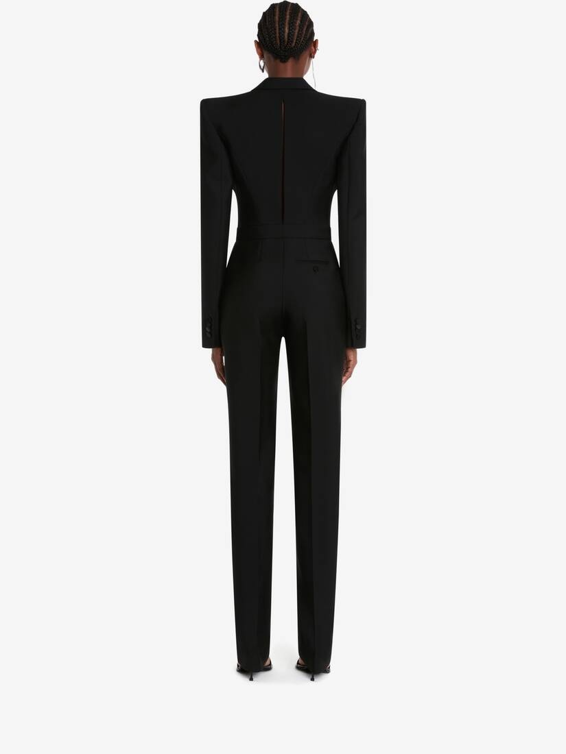 All-in-one Tailored Suit in Black - 4
