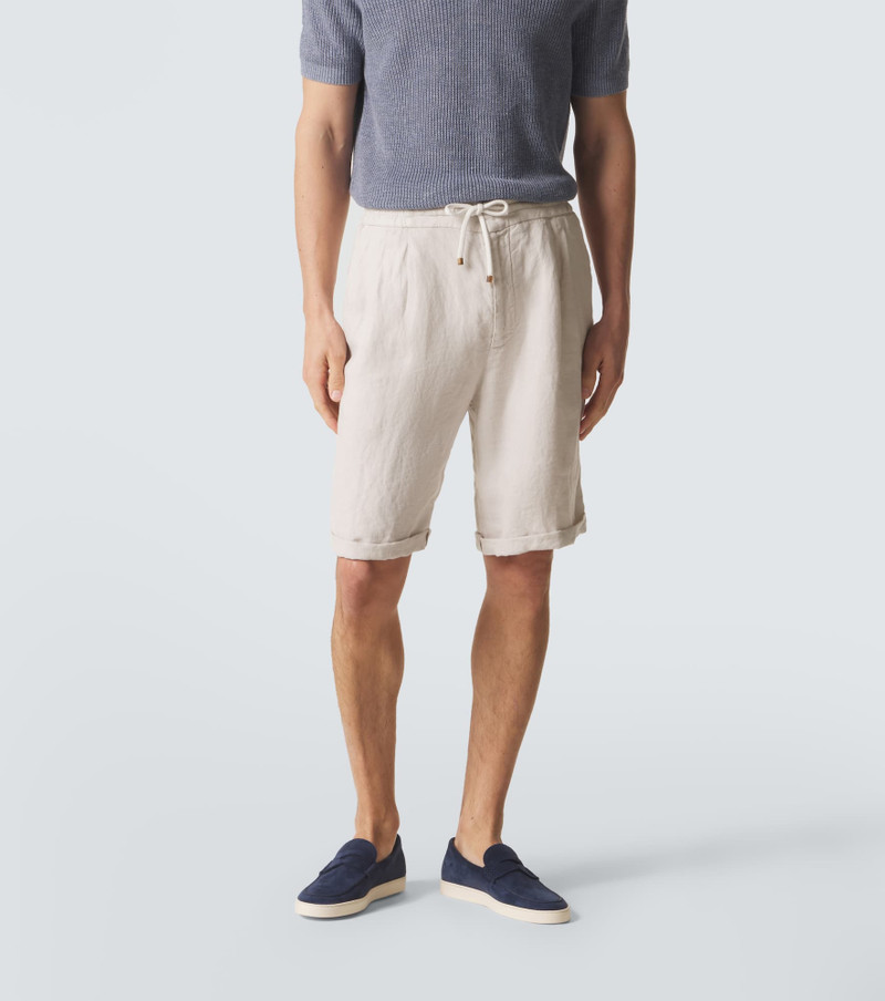 Brunello Cucinelli Linen Bermuda shorts outlook