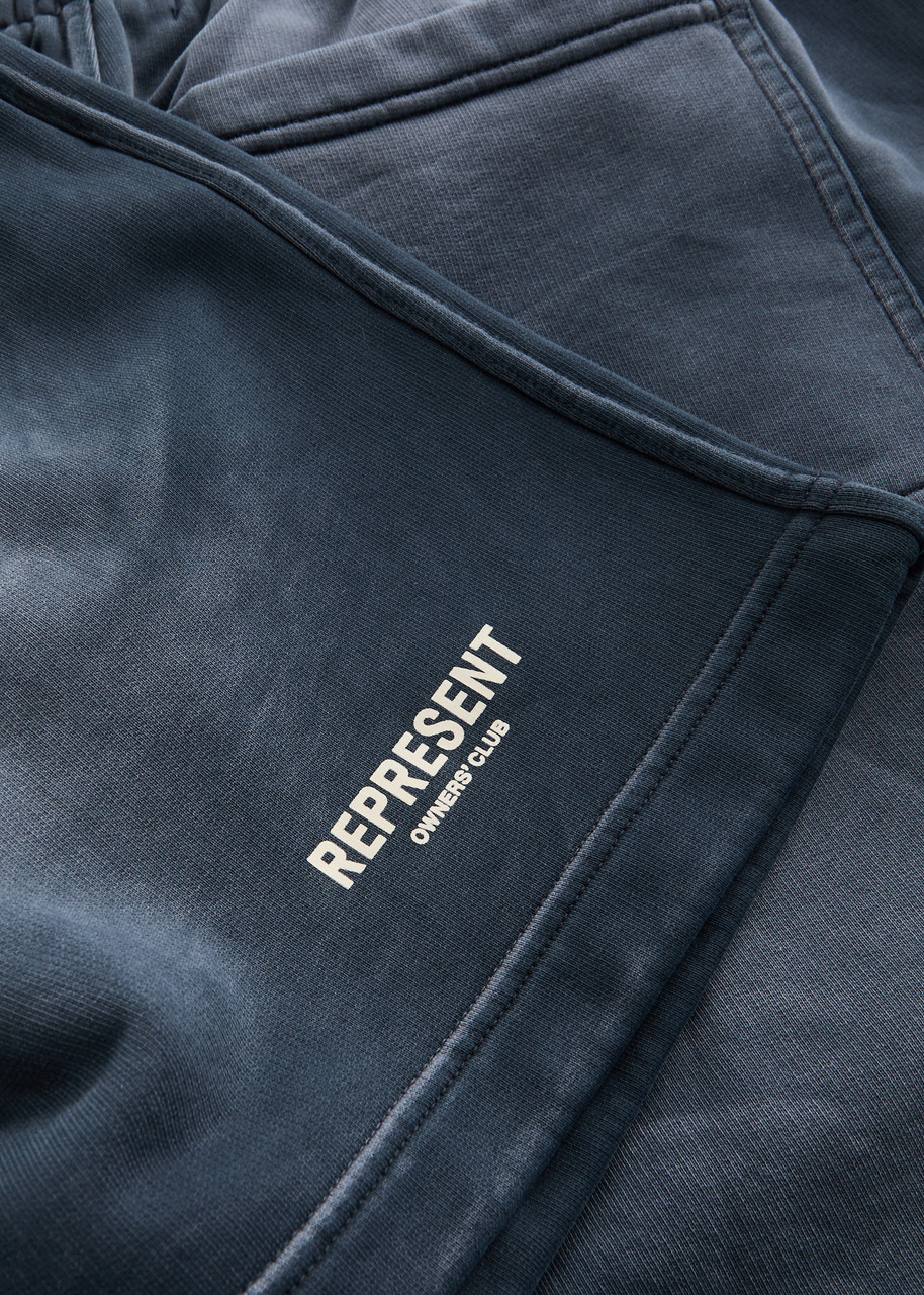 Represent Owners' Club Logo Faded Cotton Shorts - 5