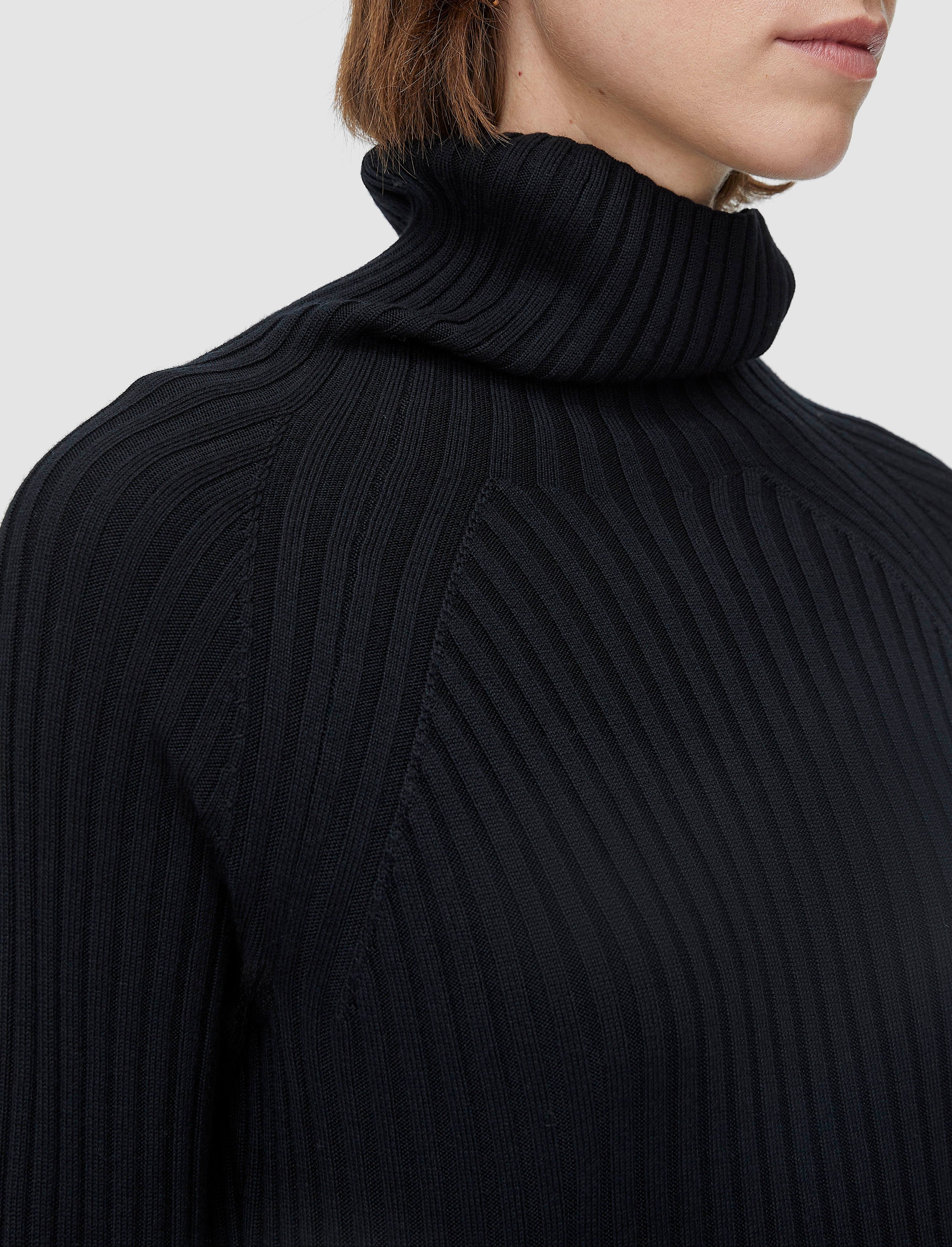 Merino Silk Rib Dress - 4