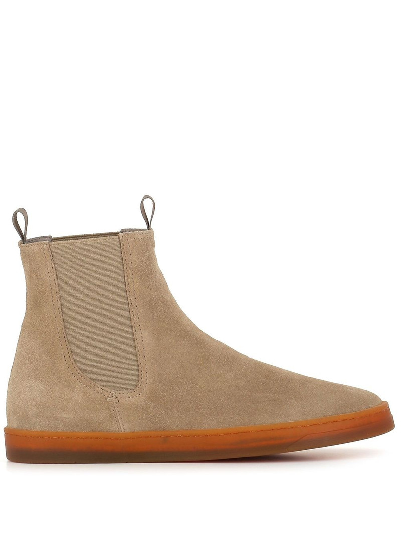 elasticated leather boots 1