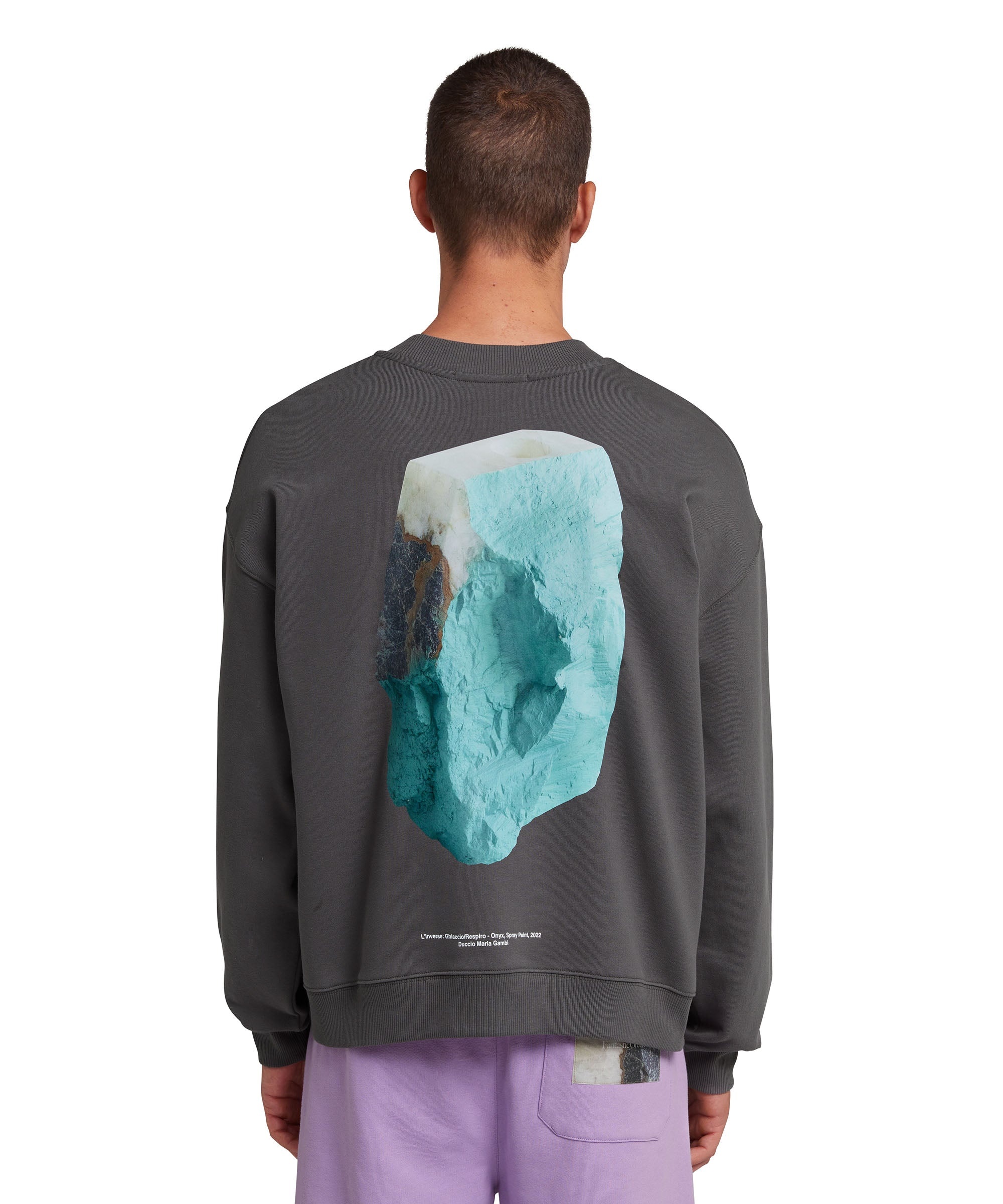 "FANTASTIC GREEN INVERSE SERIES" organic cotton sweatshirt - 3