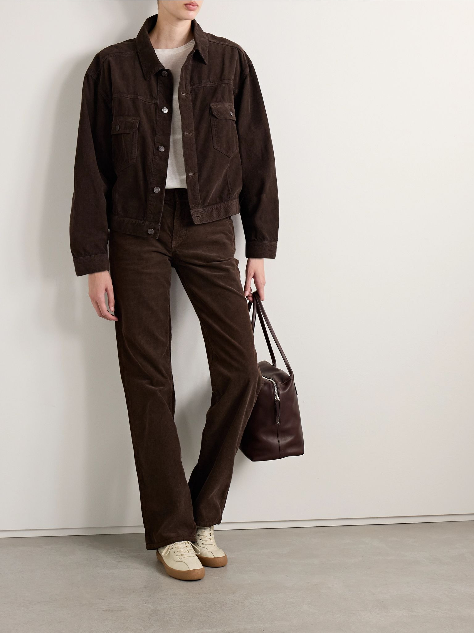 Ness cotton-corduroy jacket Brown - 2