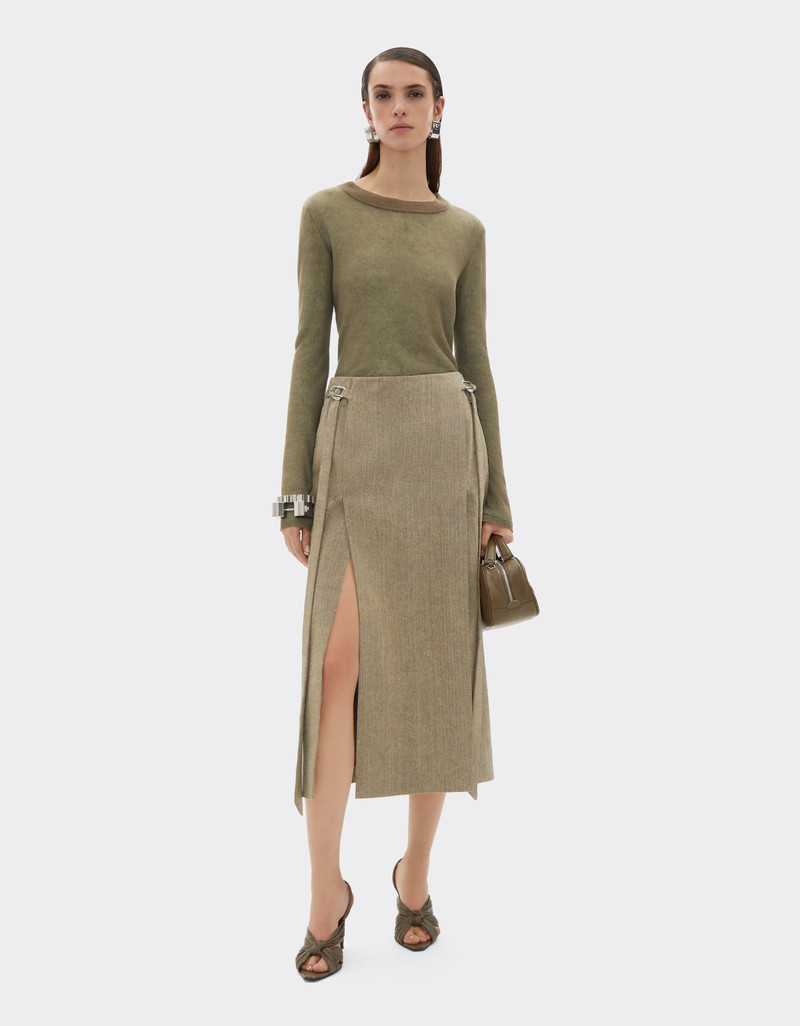 Ferrari Midi skirt in faded twill outlook