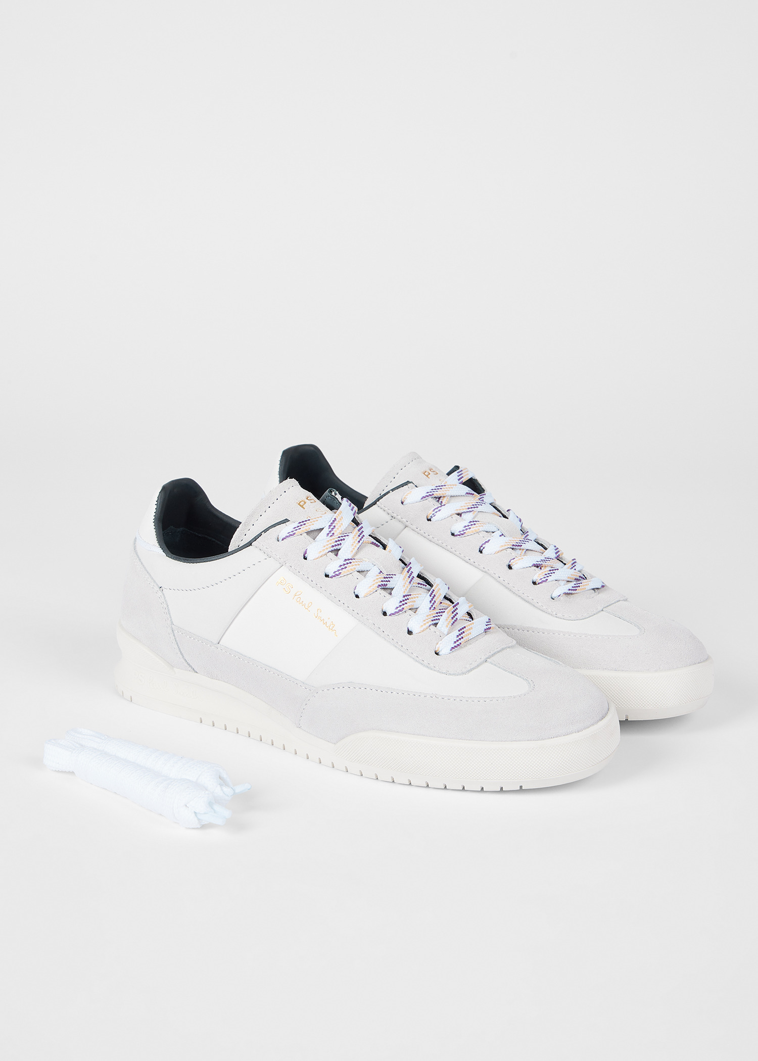Women's White Nubuck Leather 'Dover' Trainers - 4