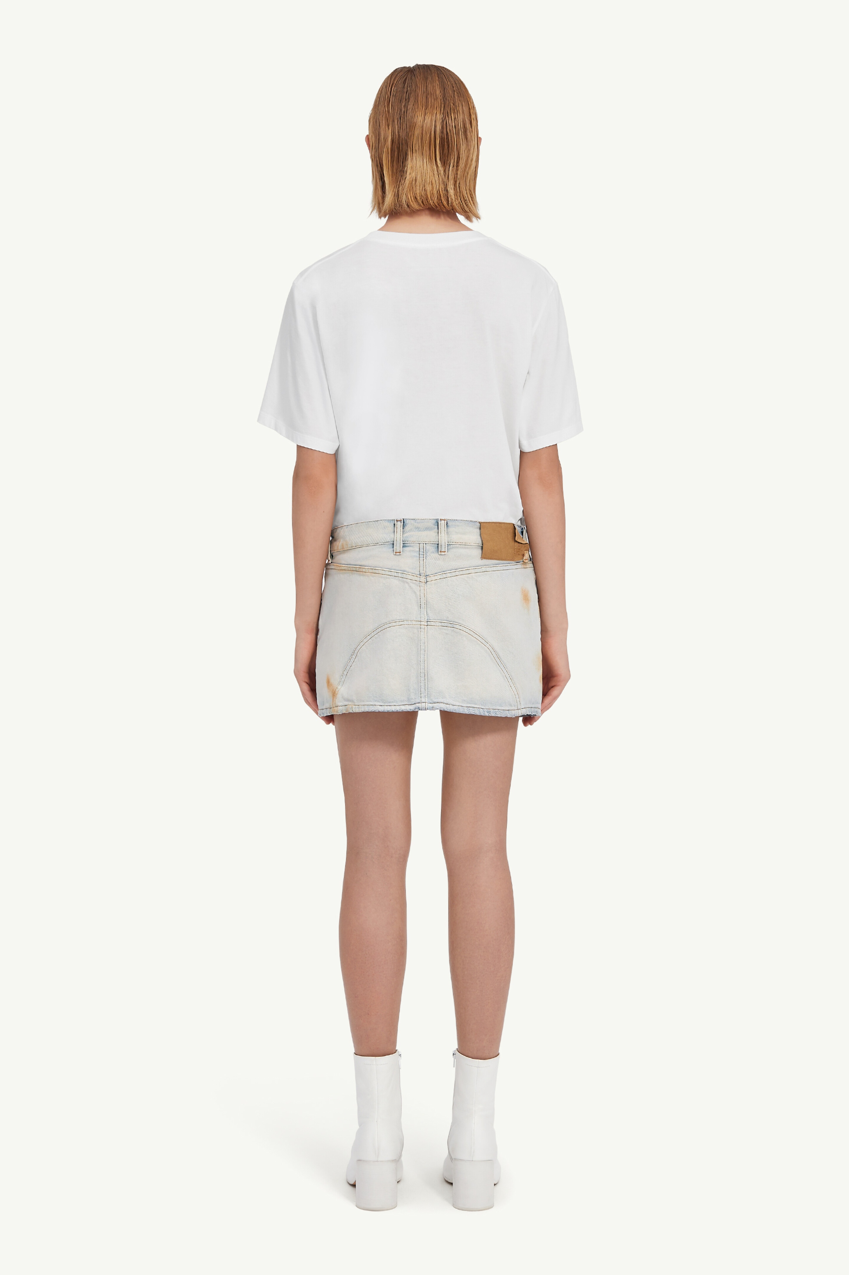 Denim mini skirt - 4