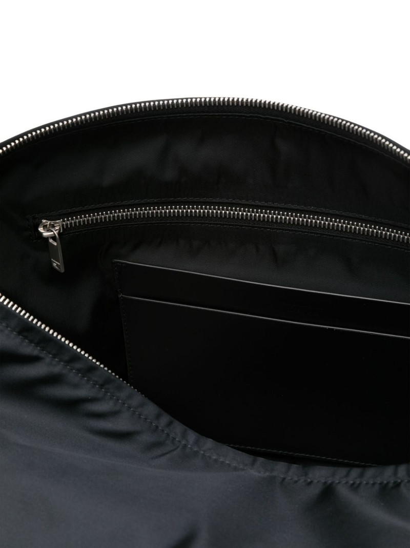 logo-patch circular duffle bag 4