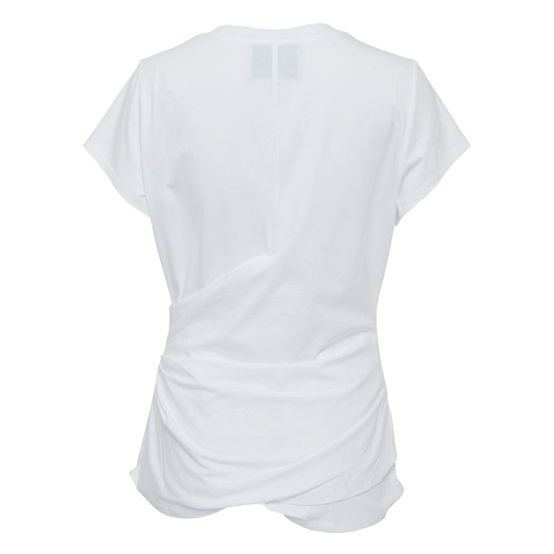 Draped Short Sleeve T-Shirt - 2