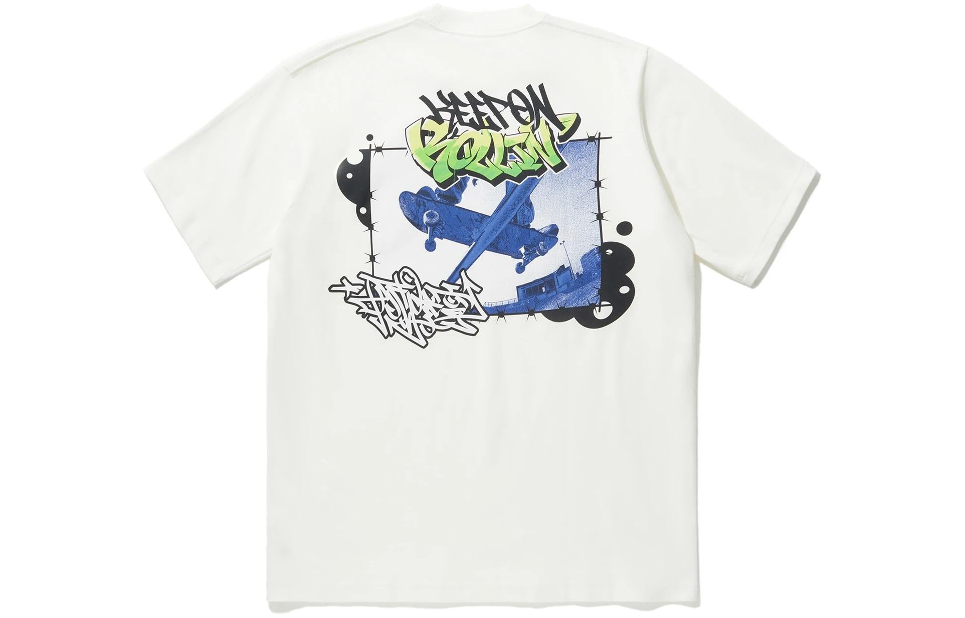 Li-Ning Keep On Rollin Graphic T-shirt 'White' AHSU225-5 - 2