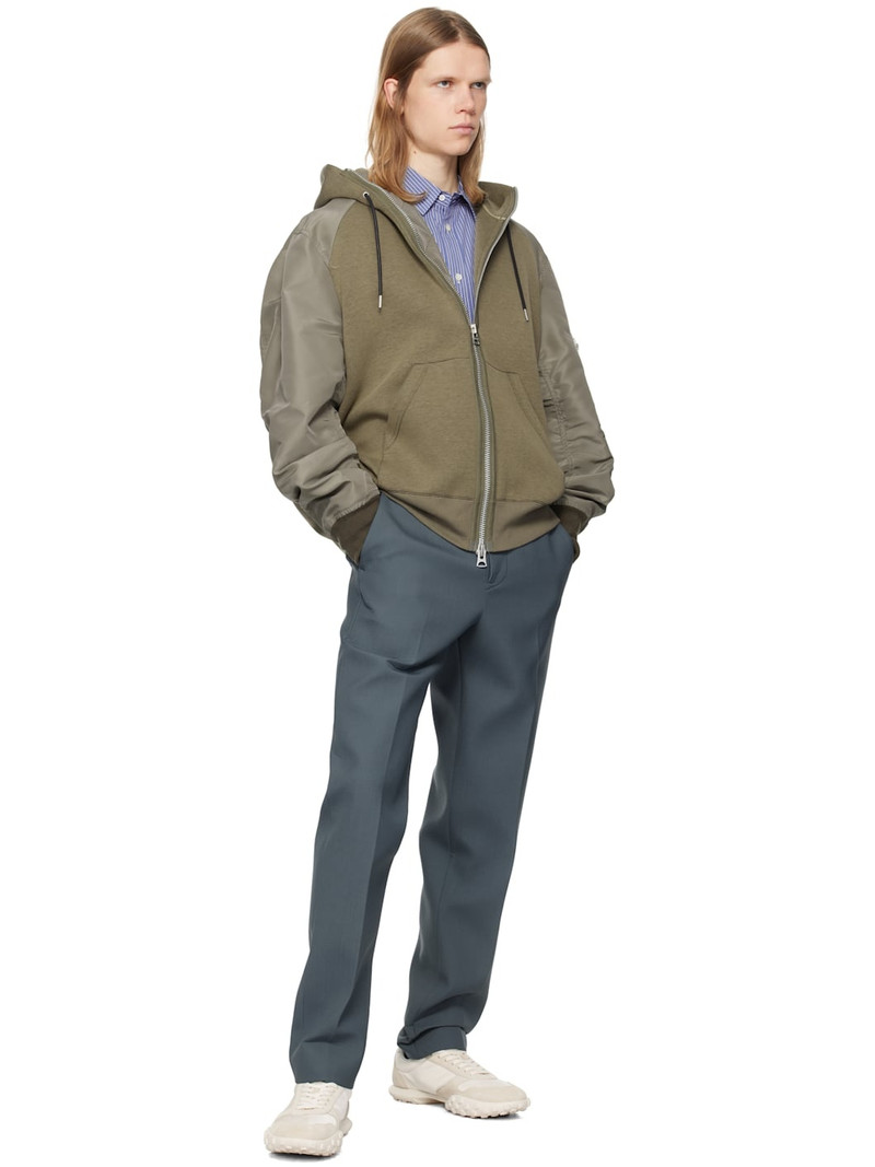 sacai Blue Suiting Bonding Trousers outlook