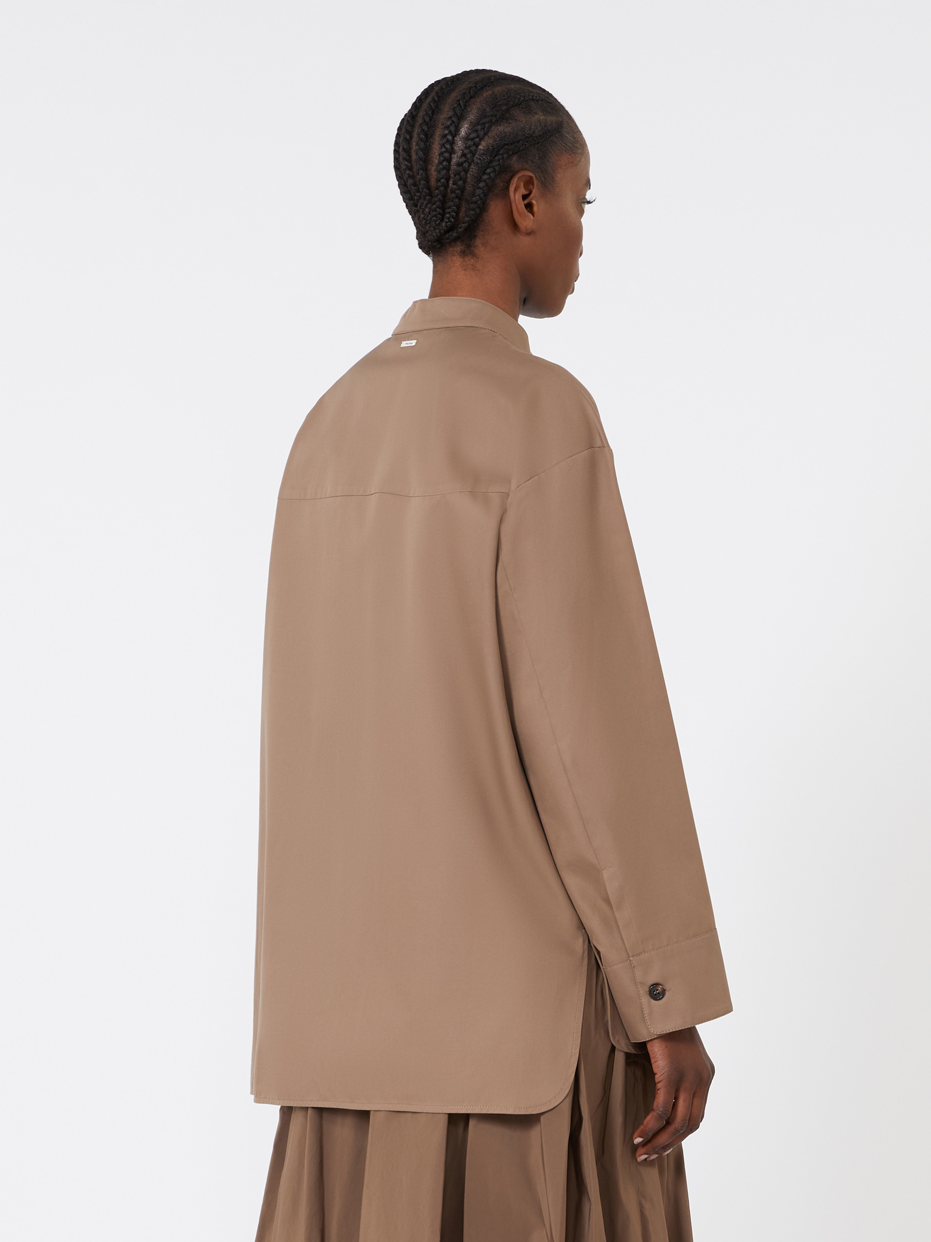 ALI Cotton Mandarin-neck shirt - 4