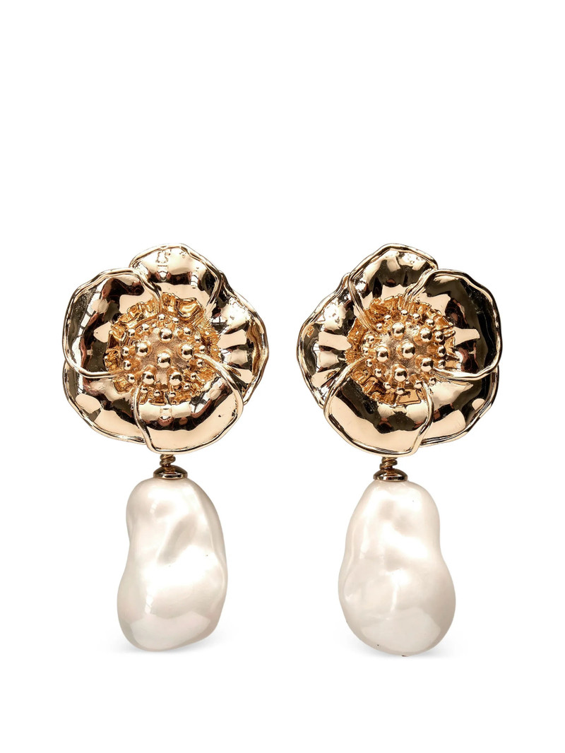 Carolina Herrera Flower-motif Earrings 1