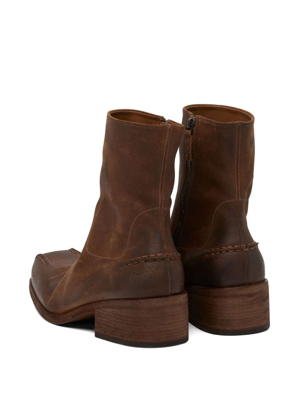 leather ankle boots - 4