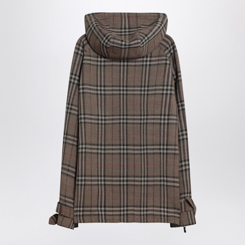 Burberry Half-Zip Jacket With Check Pattern In Silk Blend Men - 2