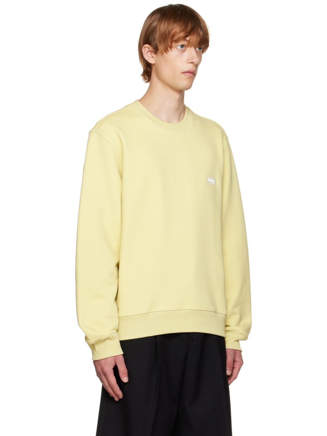 Yellow Embroidered Sweatshirt - 2