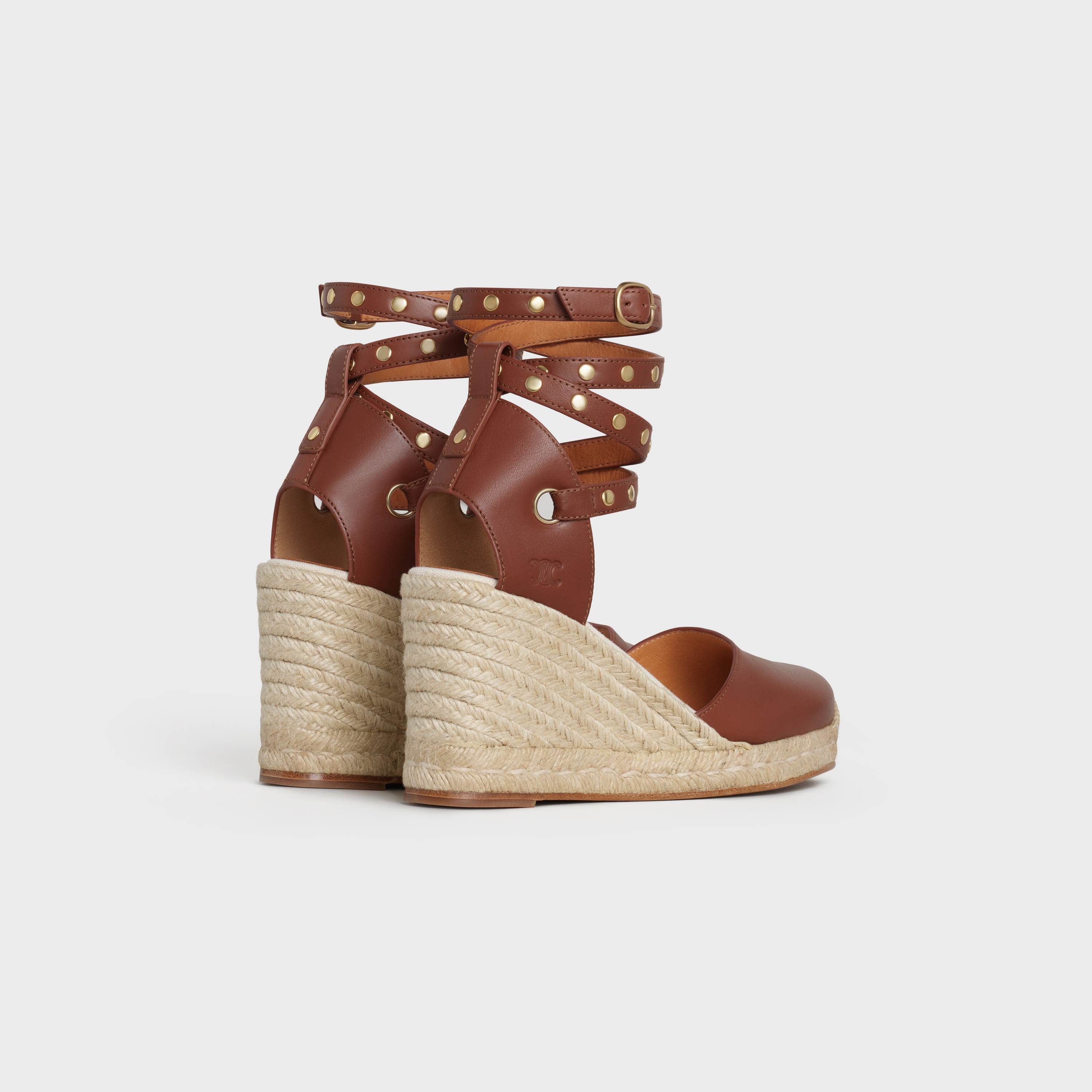 TAILLAT WEDGE ESPADRILLE  IN  CALFSKIN - 3