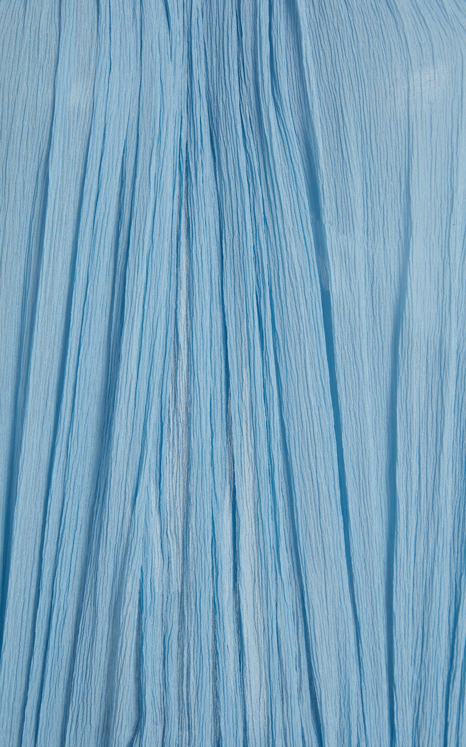 Draped Silk Crepe Midi Dress blue - 4