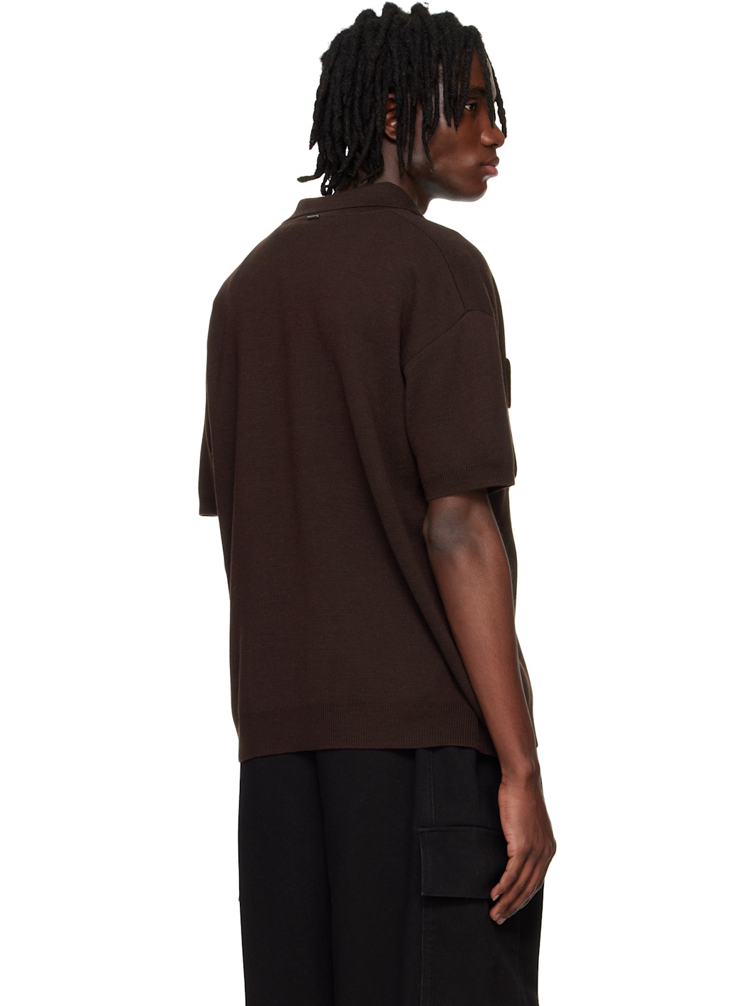 Brown Knitted Polo - 3