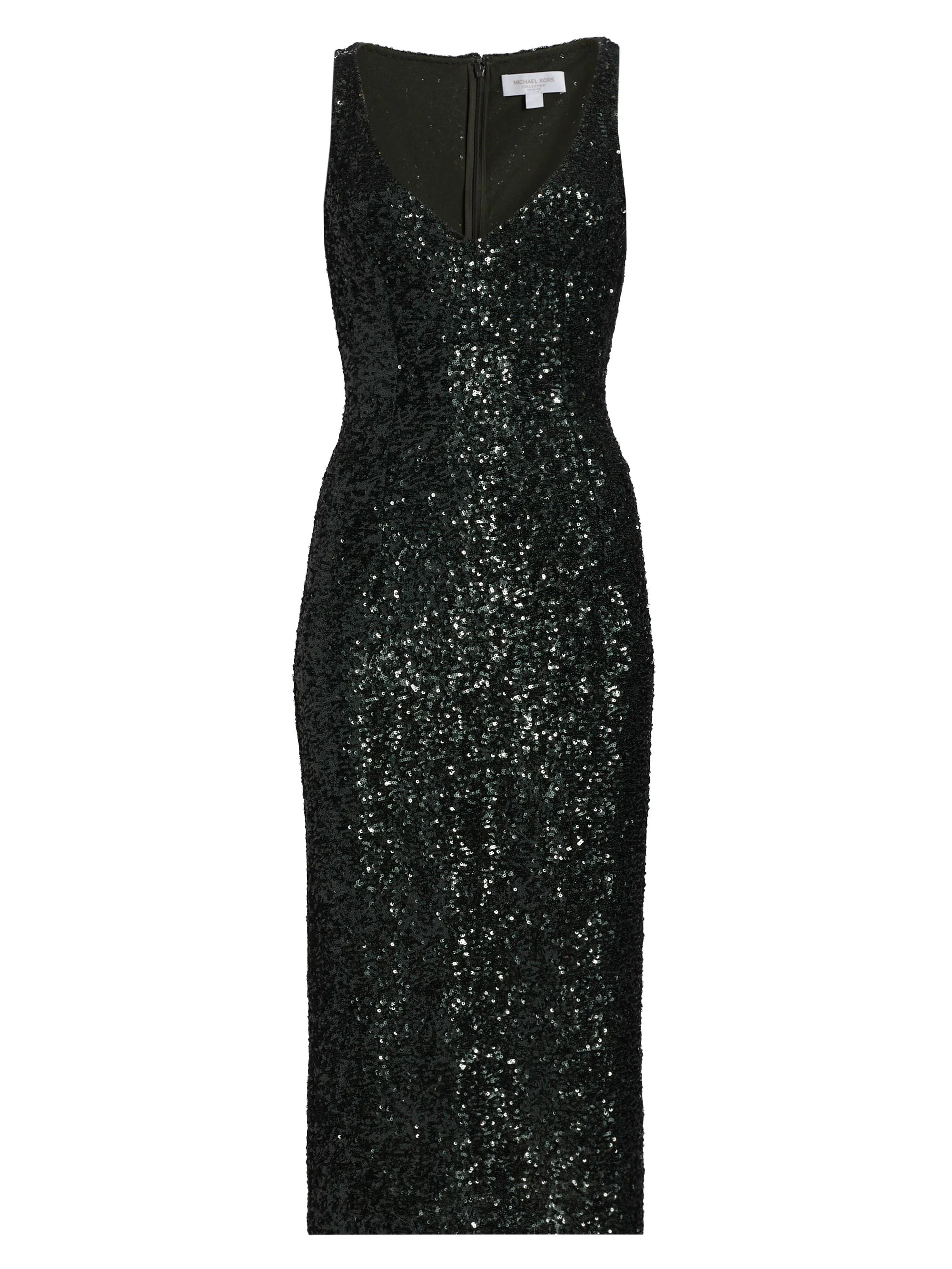 Women's Sequined Sheath Cocktail Dress - Bottle - 1
