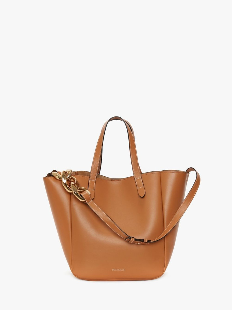 SMALL CHAIN LEATHER CABAS BAG 1