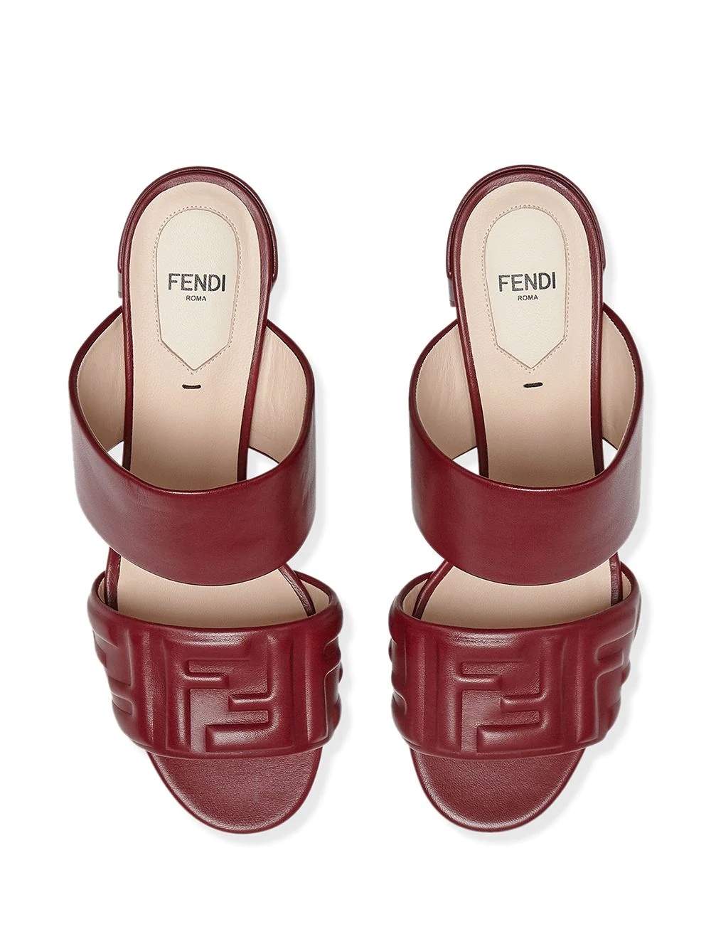 embossed logo strappy sandals - 4