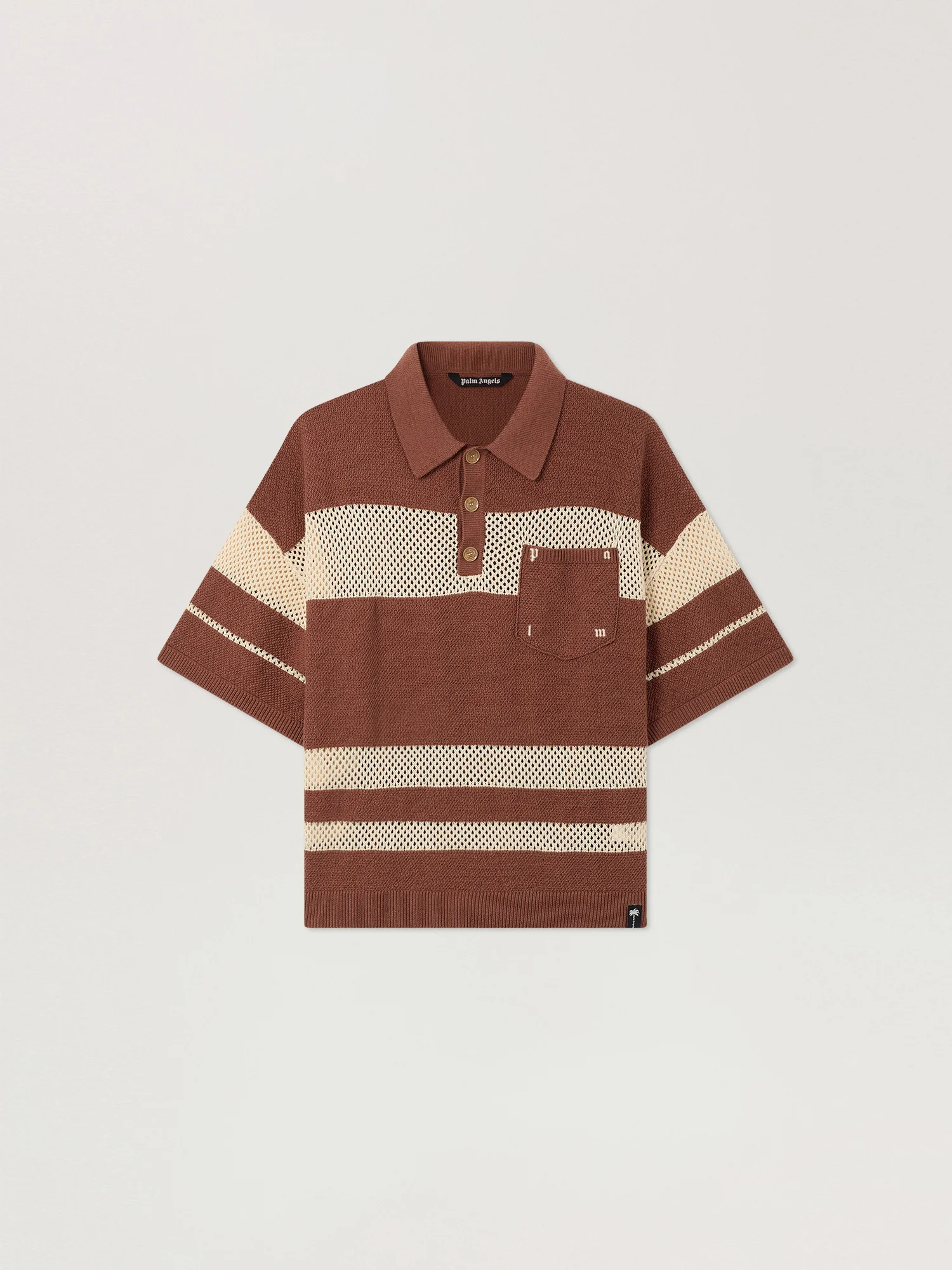Palm Type Loose Knit Polo - 1