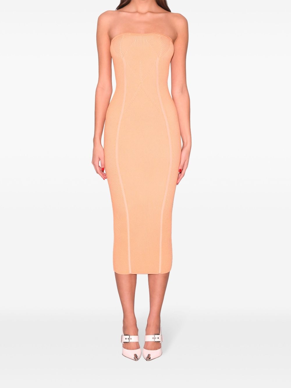 ribbed-knit tube dress - 2
