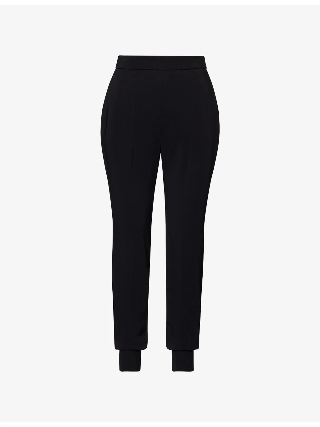 Elasticated-Cuffs Tailored Woven Trousers - 1
