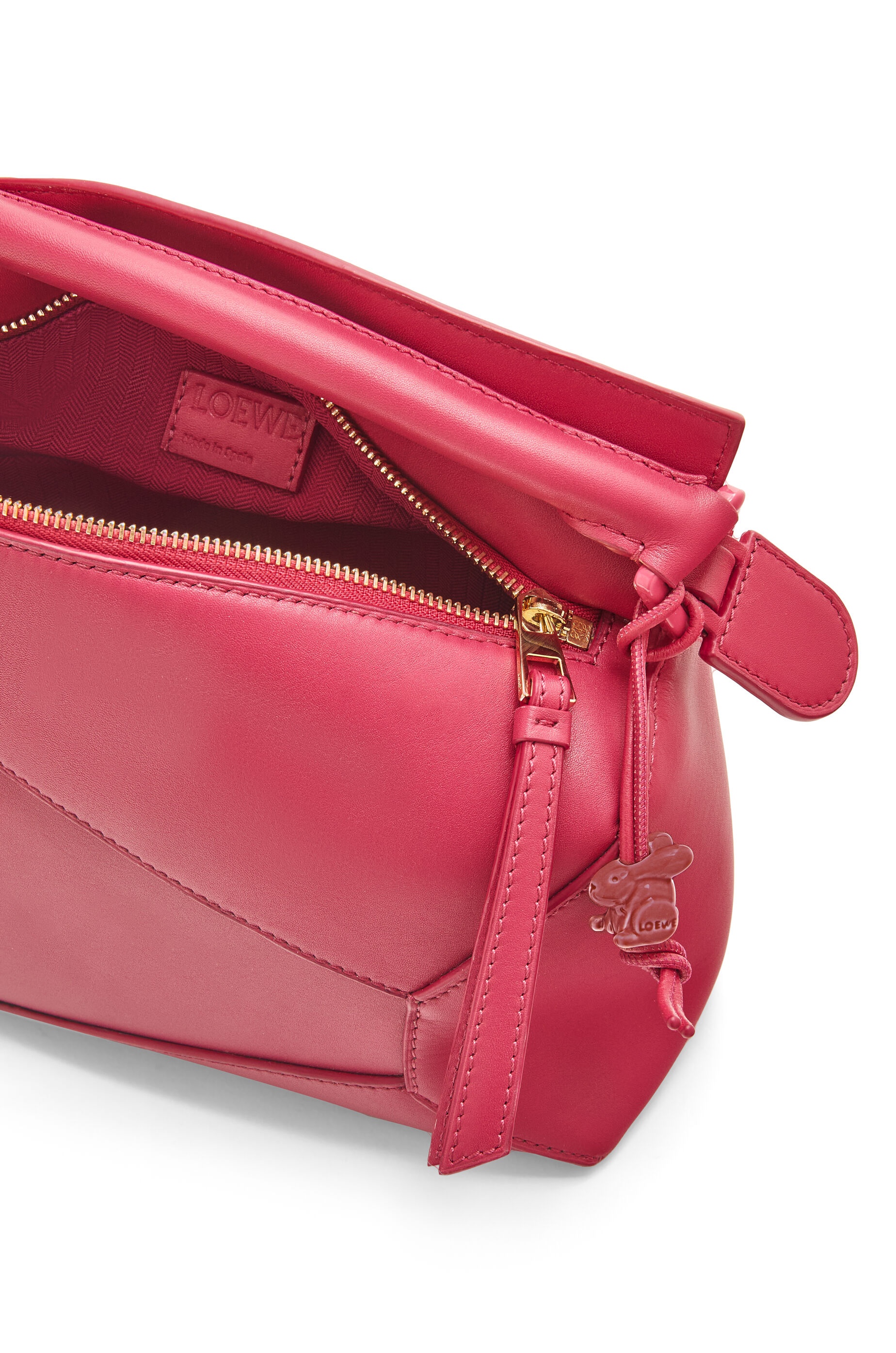 Small Puzzle Edge bag in satin calfskin - 7