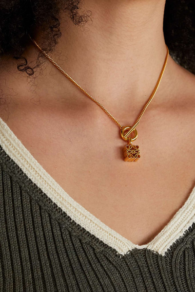 Loewe Anagram gold-plated necklace outlook