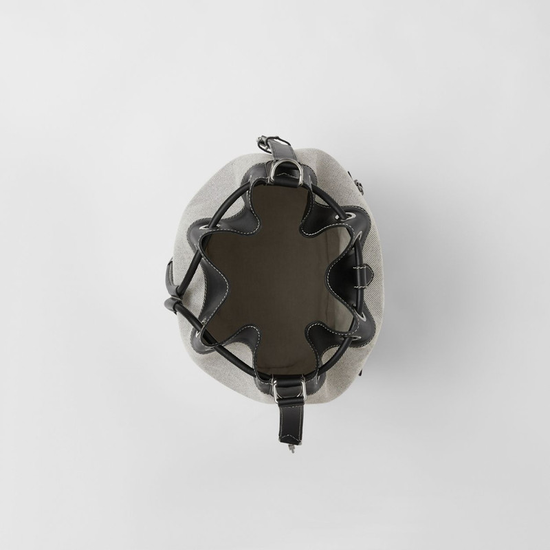 Horseferry Print Cotton Canvas Drawcord Tote 5