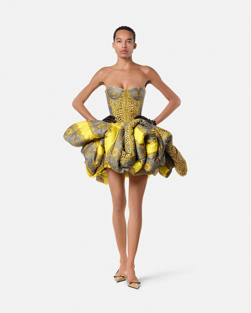 VERSACE Duvet Stripes Strapless Bodysuit outlook