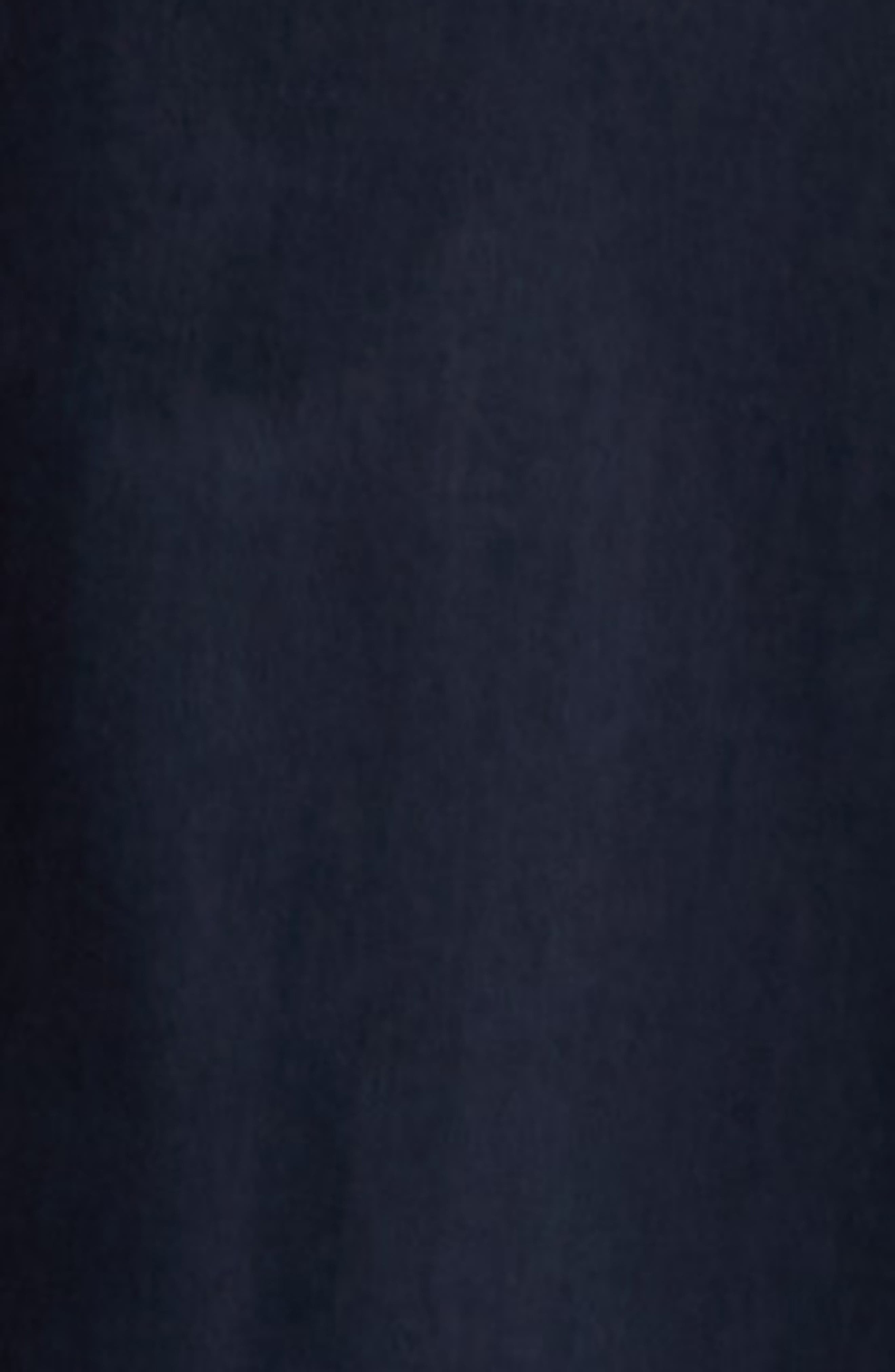 Carolina Herrera Halter Neck Belted Stretch Cotton Sateen Shirtdress in Midnight at Nordstrom - 6