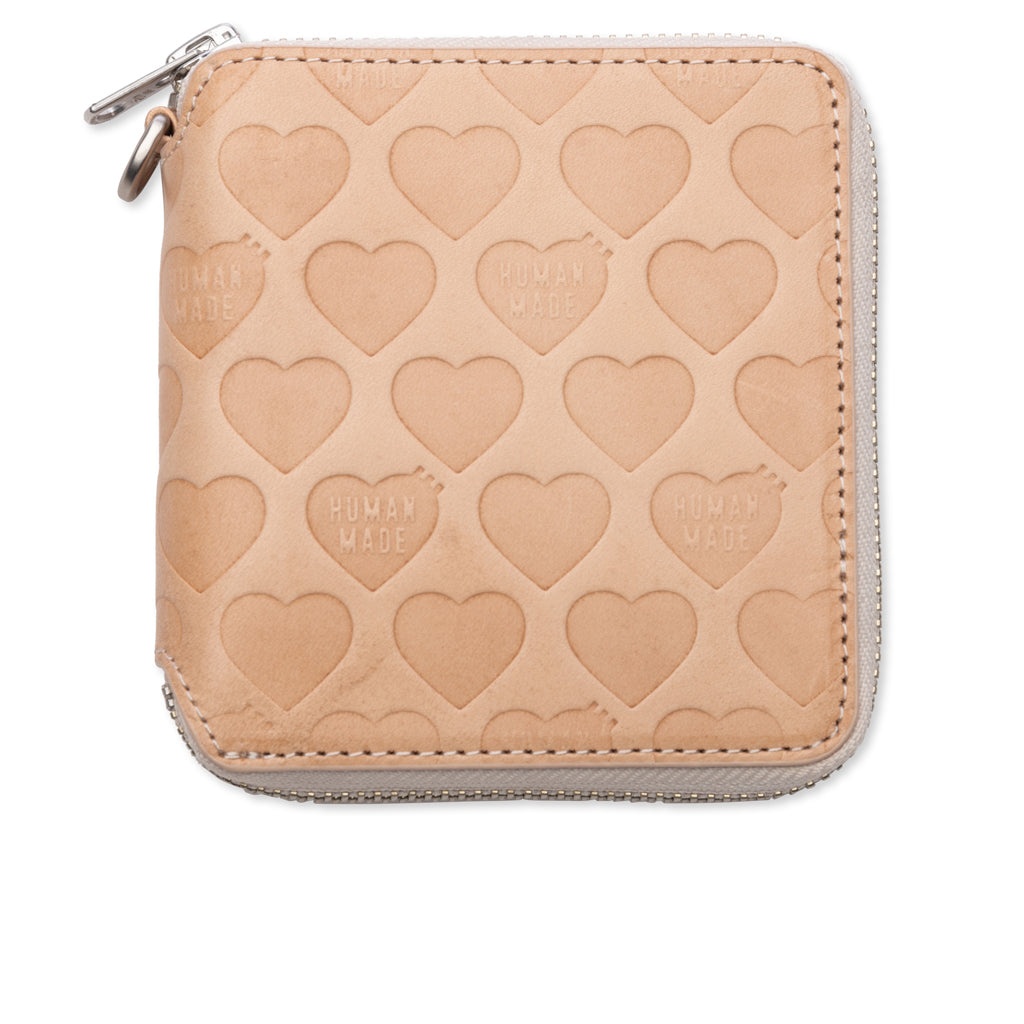 LEATHER WALLET - BEIGE - 1