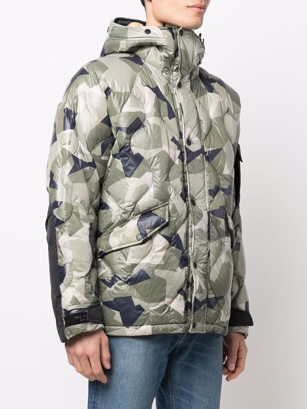 camouflage-print down jacket - 3