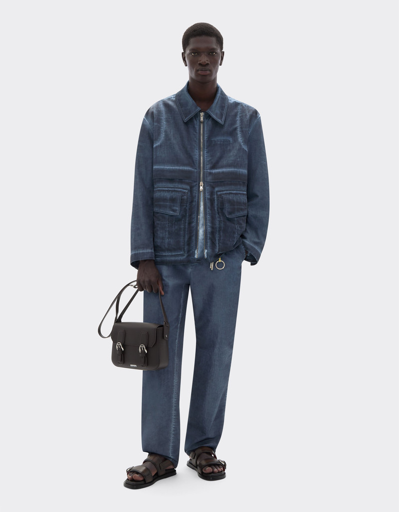 Ferrari Nylon gabardine pea coat outlook