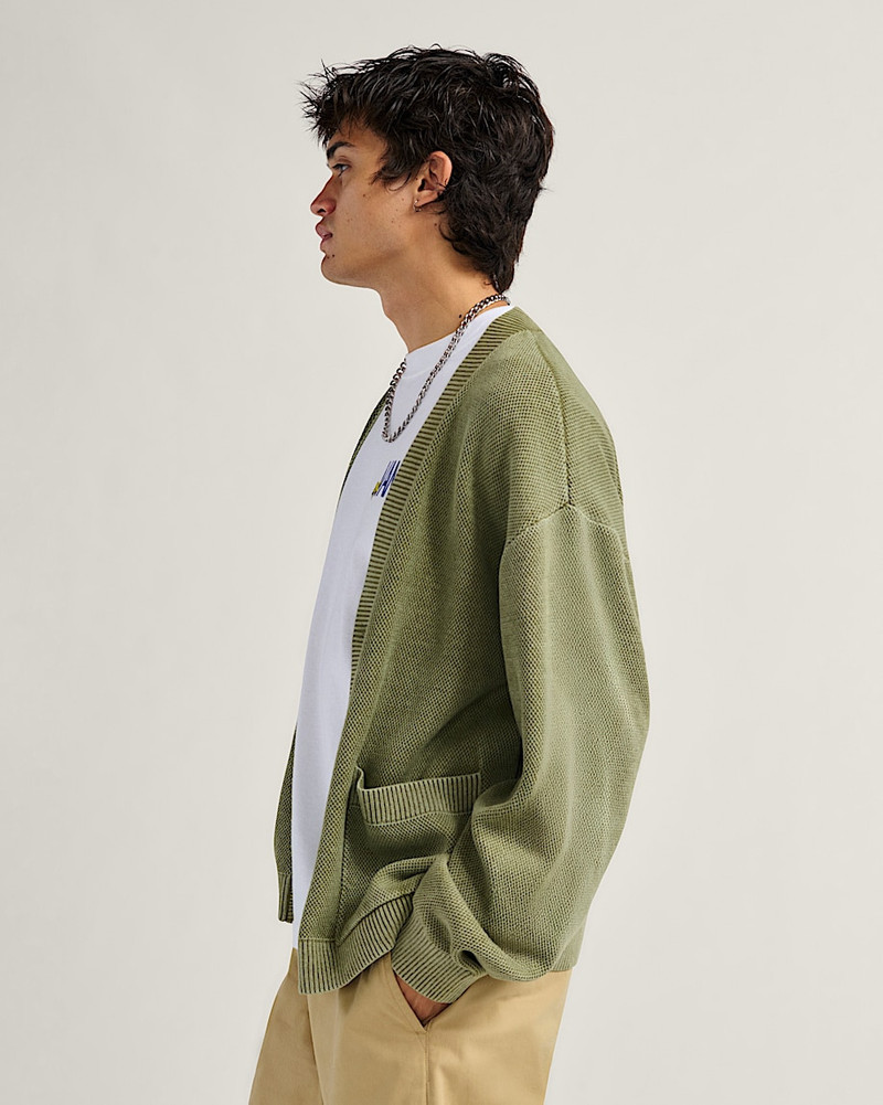 Bayview Acid Wash Cardigan Sweater 5