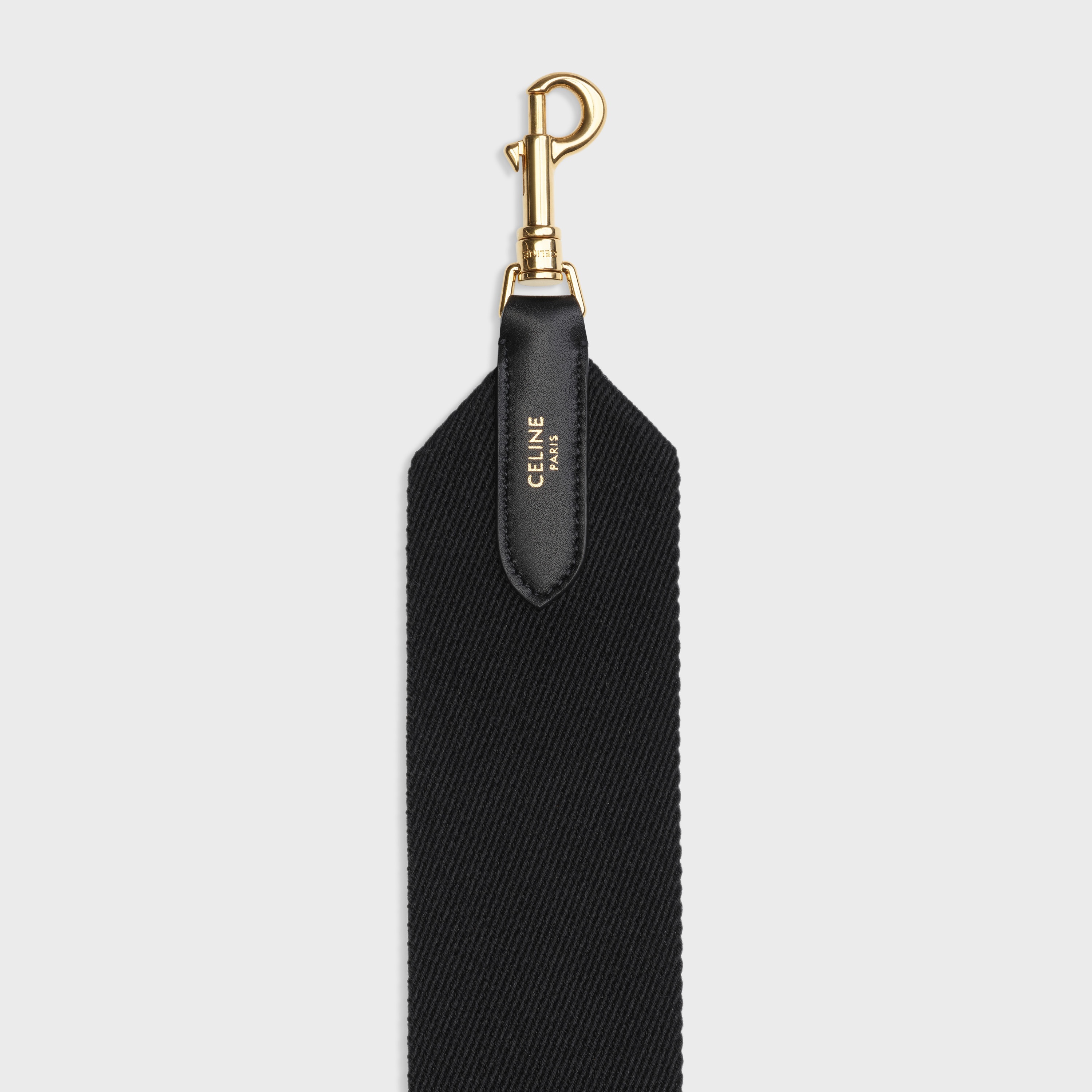 Long Strap in textile and calfskin - 3