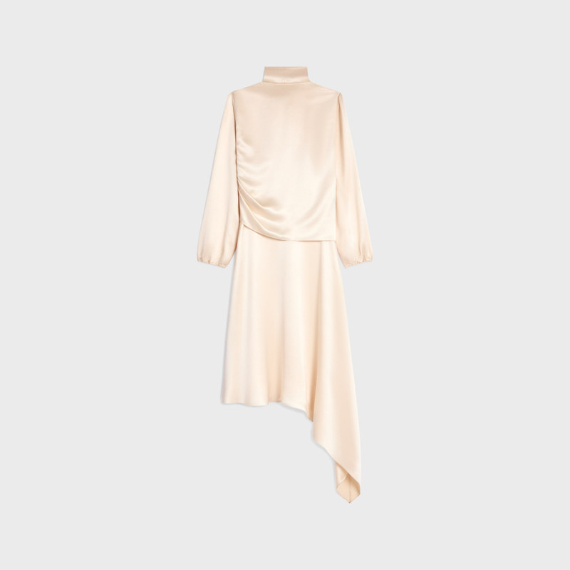 CELINE draped dress IN silk satin outlook