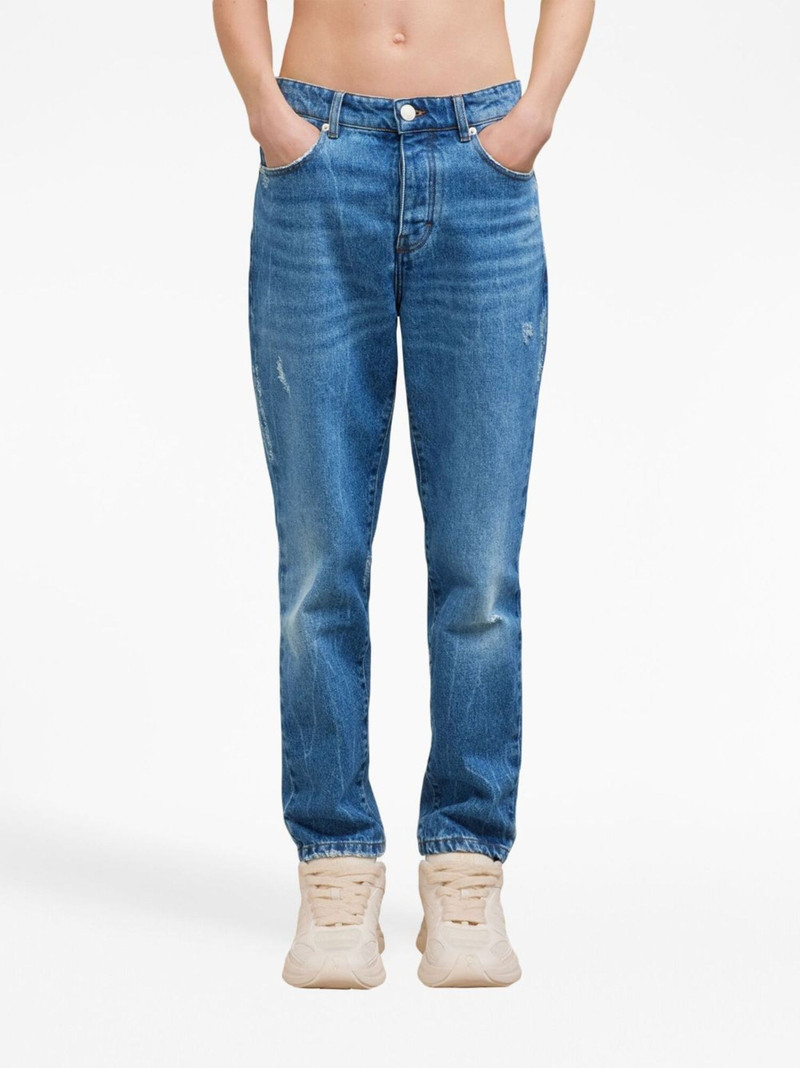 logo-patch straight-leg jeans 5